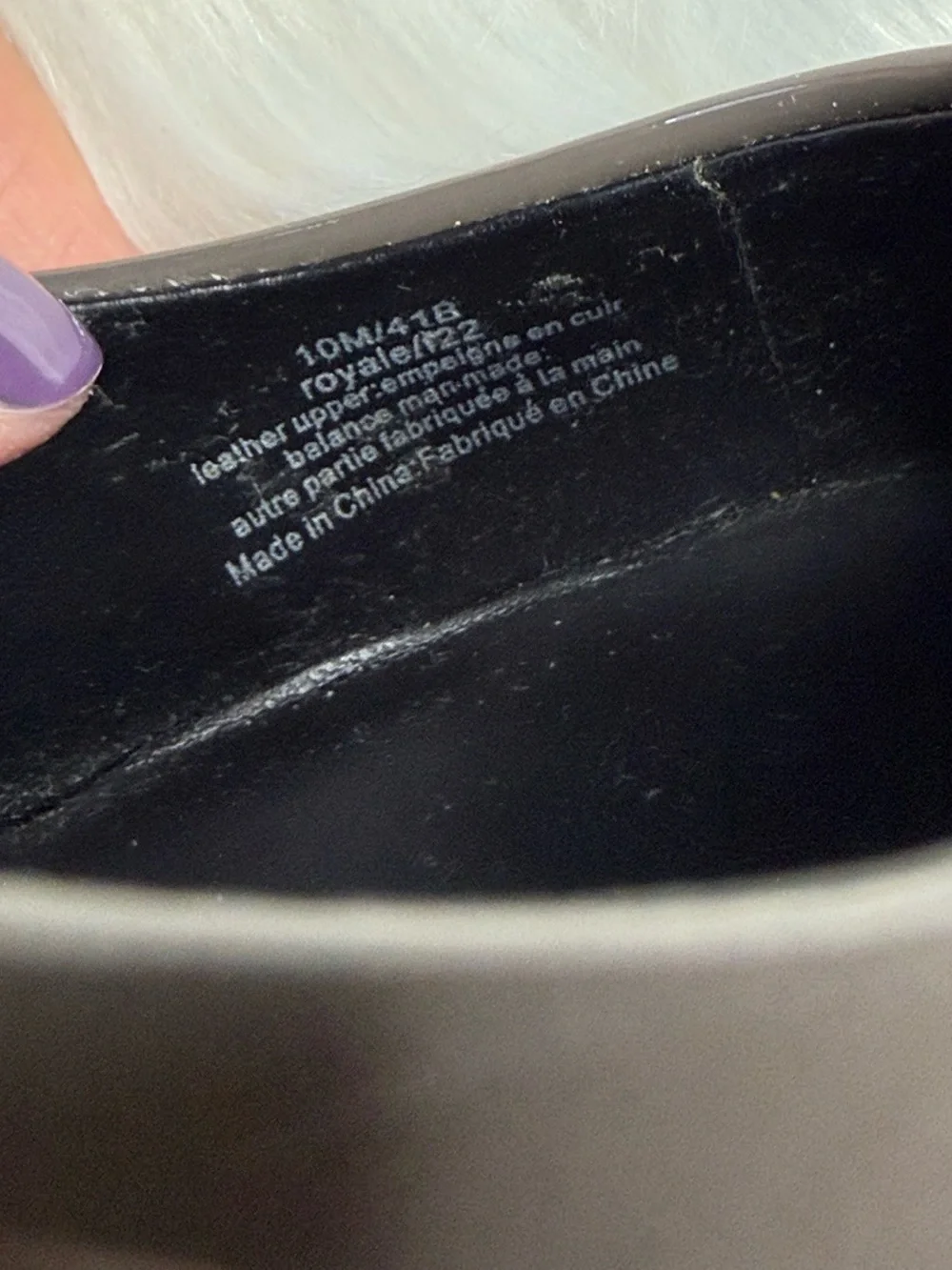 Karl Lagerfeld Paris Royale Patent Leather Anthracite Gray Heels